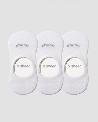 Active Low-cut No Show Socks | White 3-Pair Multipack