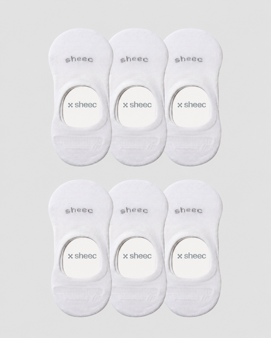 Active Low-cut No Show Socks | White 6-Pair Multipack