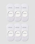 Active Low-cut No Show Socks | White 6-Pair Multipack
