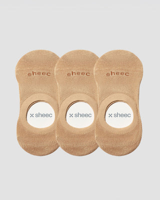 Active Mid-cut  No Show Socks | Beige 3-Pair Multipack