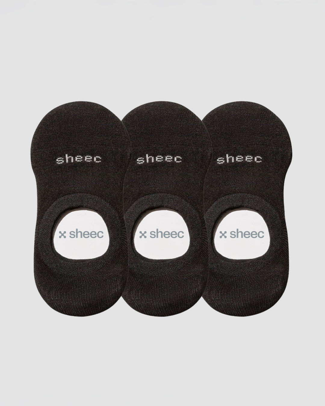 Active Mid-cut  No Show Socks | Black 3-Pair Multipack
