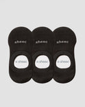 Active Mid-cut  No Show Socks | Black 3-Pair Multipack