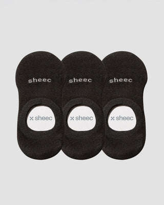 Active Mid-cut  No Show Socks | Black 3-Pair Multipack