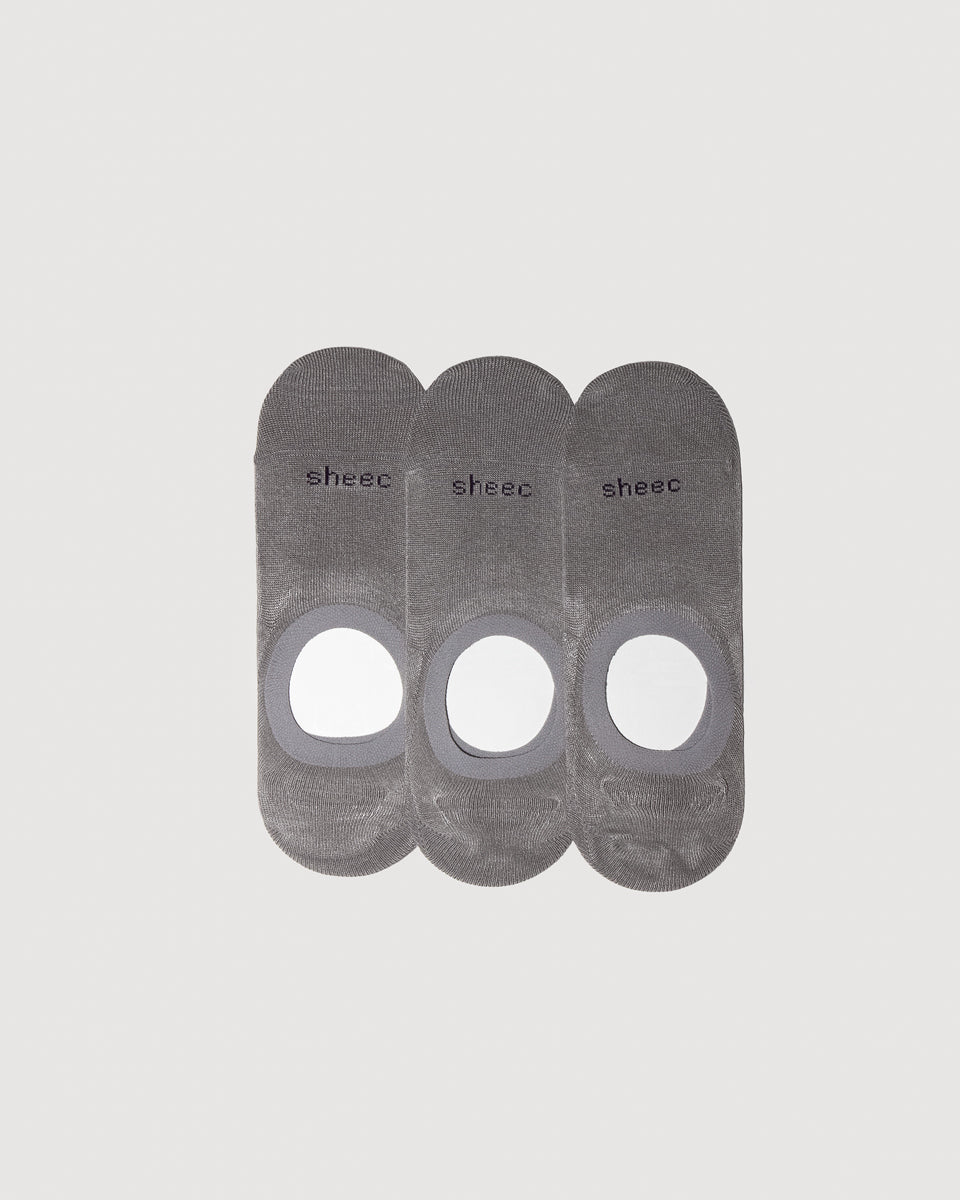 Active Mid-cut  No Show Socks | Gray - Plus-Size | Sale | 3-Pair Multipack