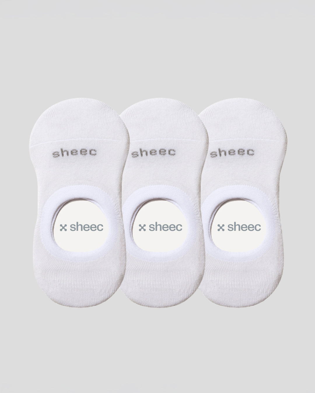 Active Mid-cut  No Show Socks | White 3-Pair Multipack