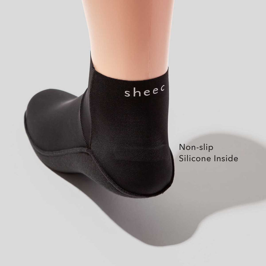 Ultra Thin InvisiLite Quarter Socks for Ankle Booties | BLACK