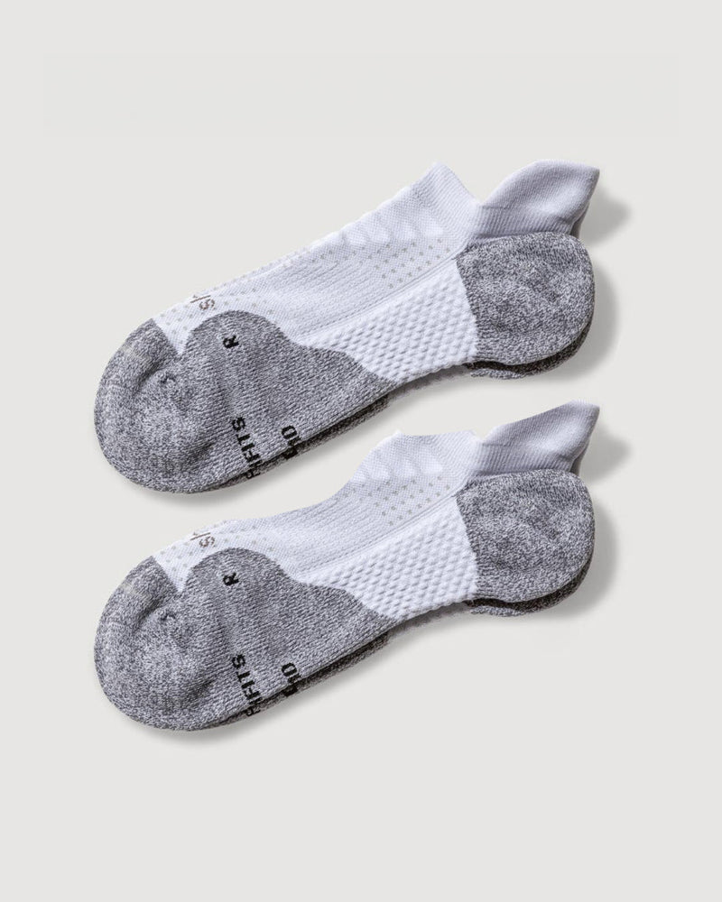 ComFits Compression Blister Tab Socks | White 2-Pair Multipack