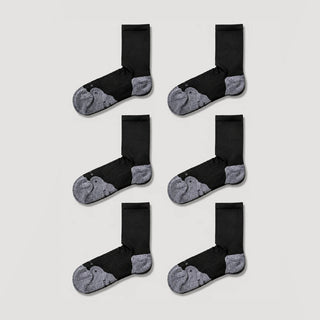 ComFits Compression Crew Socks | Black 6-Pair Multipack