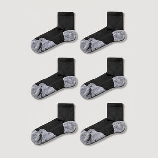 ComFits Compression Quarter Socks | Black 6-Pair Multipack