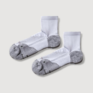 ComFits Compression Quarter Socks | White 2-Pair Multipack