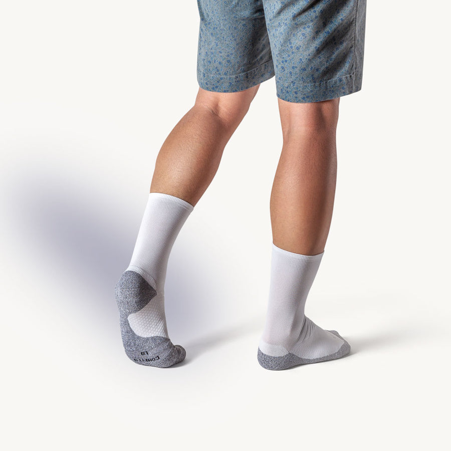 ComFits Compression Aqua-X AeroDri Crew Socks | WHITE