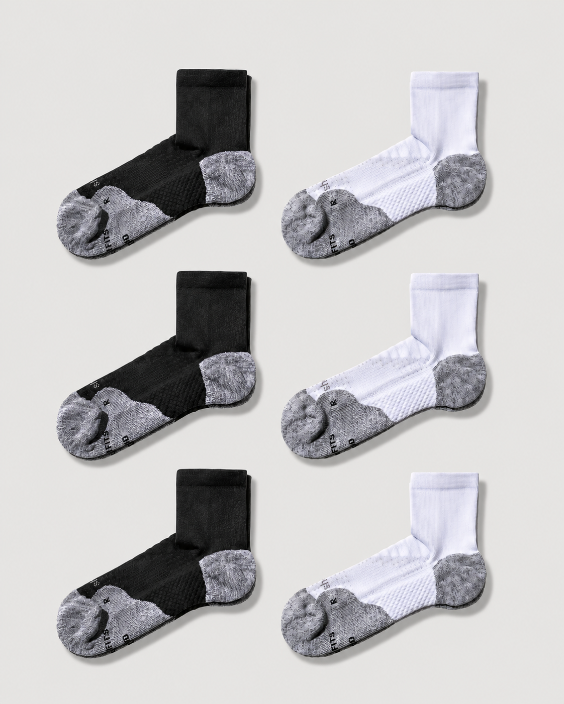 ComFits Compression Quarter Socks | Combo 6 Pair Multipack