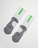 Daybreak – Reflective Compression Crew Socks | White + Neon Green