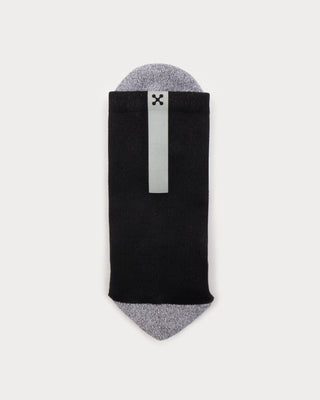 Daybreak – Reflective Compression Crew Socks | BLACK + Silver