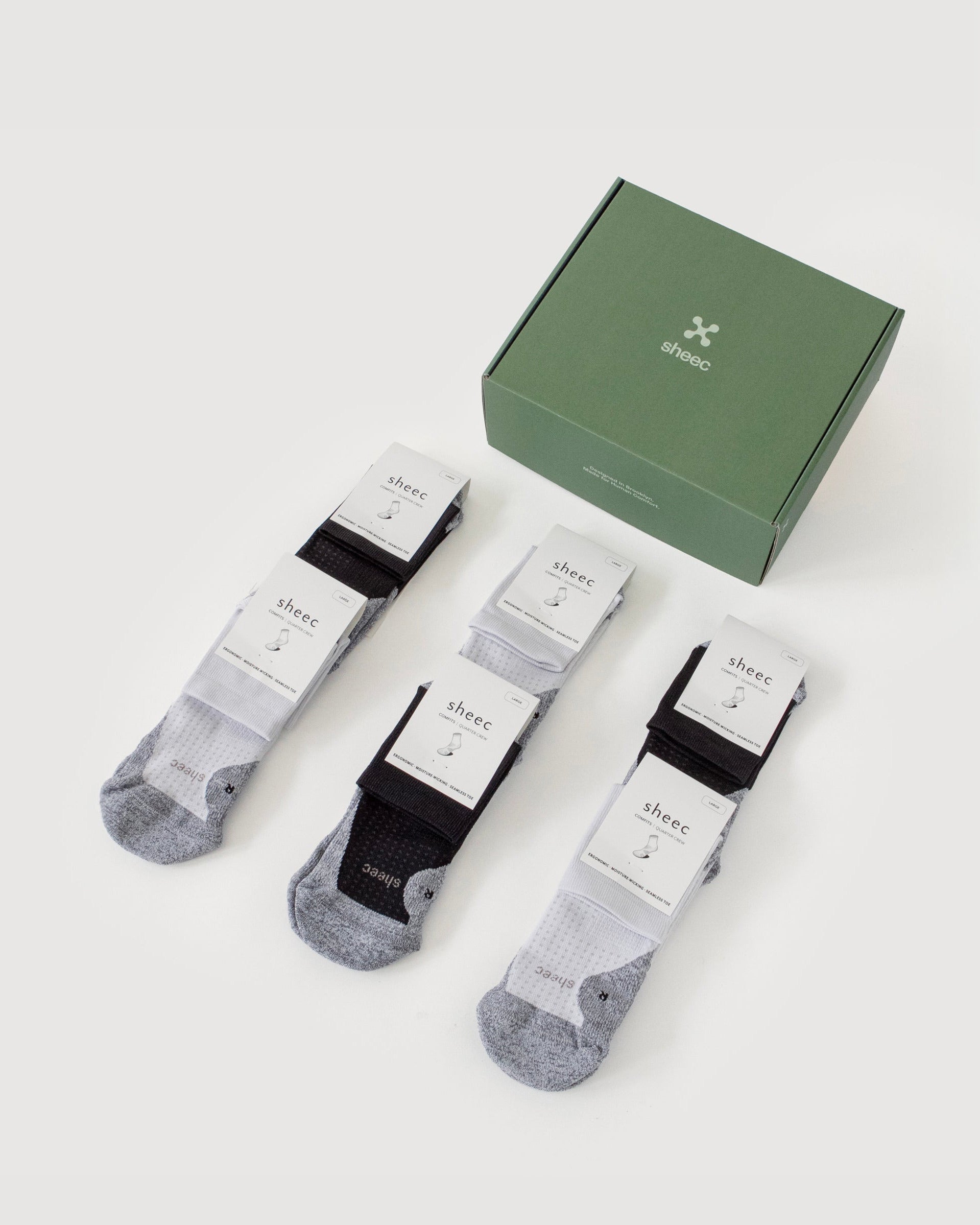 ComFits Compression Quarter Socks | 6 Pair Gift Box