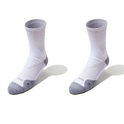 ComFits Compression Crew Socks | White 2 Pair Multipack