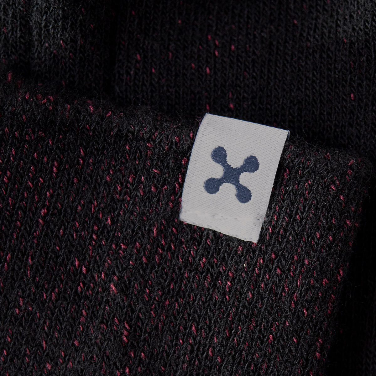 Everywear Classic Crew Socks | BLACK x RED