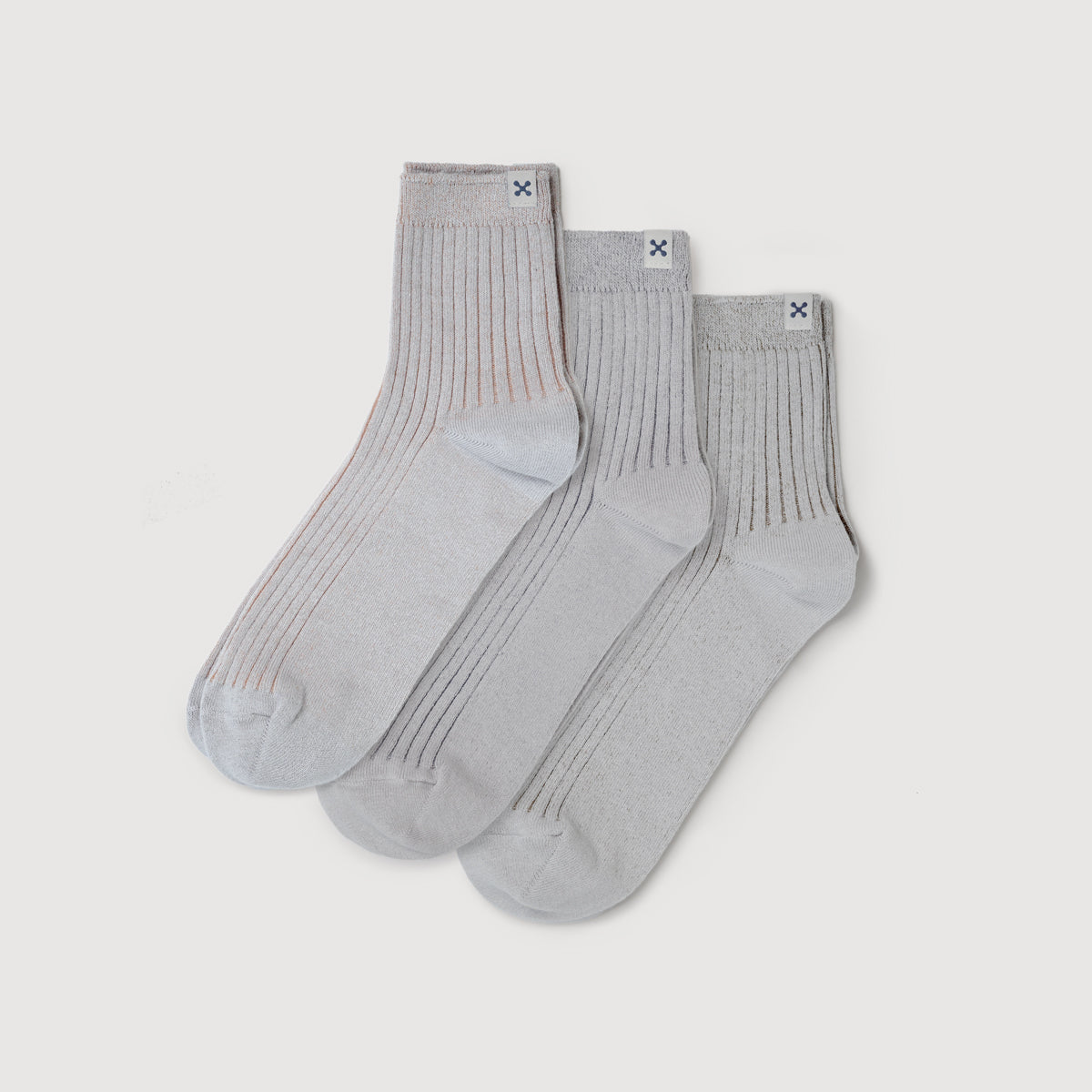 Everywear Refined Ankle Socks | GRAY Two-tone Combo 3 Pairs