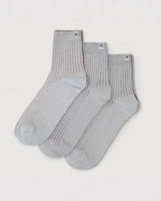 Everywear Refined Ankle Socks | GRAY Two-tone Combo 3 Pairs