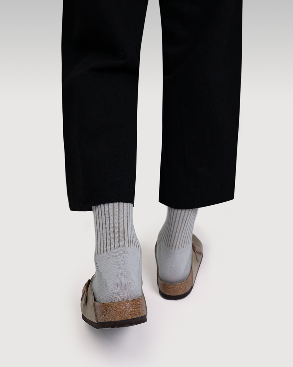 Everywear Refined Ankle Socks | GRAY x KHAKI