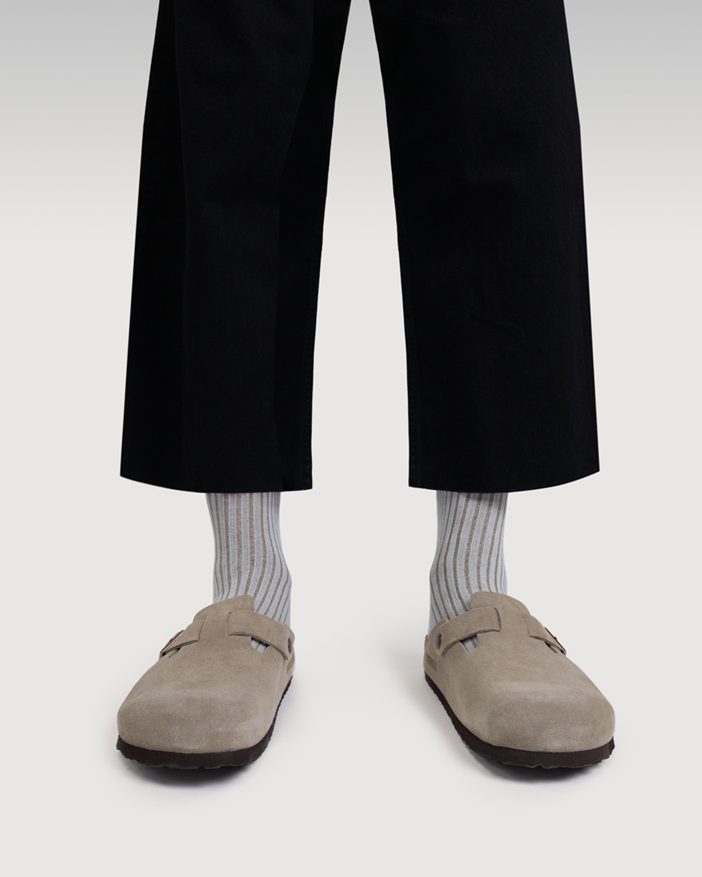 Everywear Refined Ankle Socks | GRAY x KHAKI
