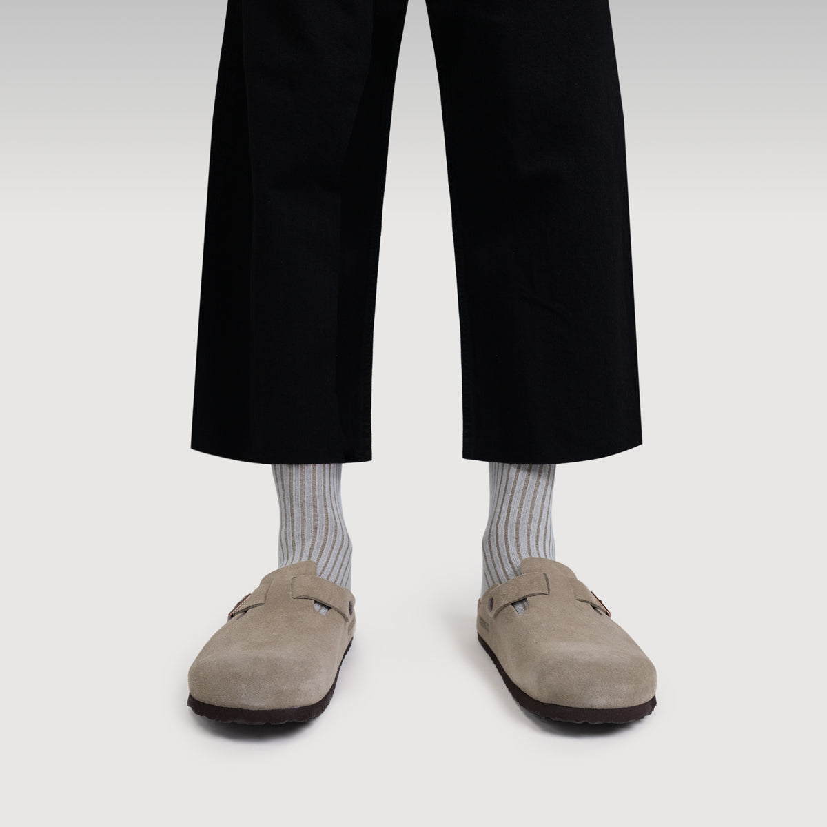 Everywear Refined Ankle Socks | GRAY x KHAKI