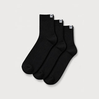 Everywear Refined Ankle Socks | Black 3-Pair Multipack