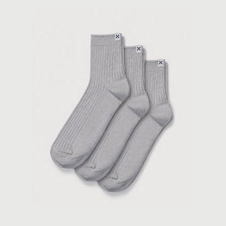 Everywear Refined Ankle Socks | Gray 3-Pair Multipack