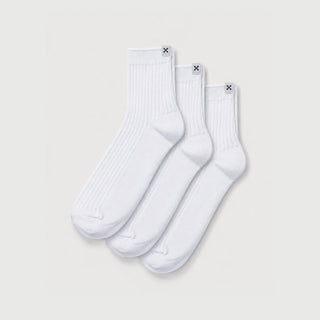 Everywear Refined Ankle Socks | White 3-Pair Multipack