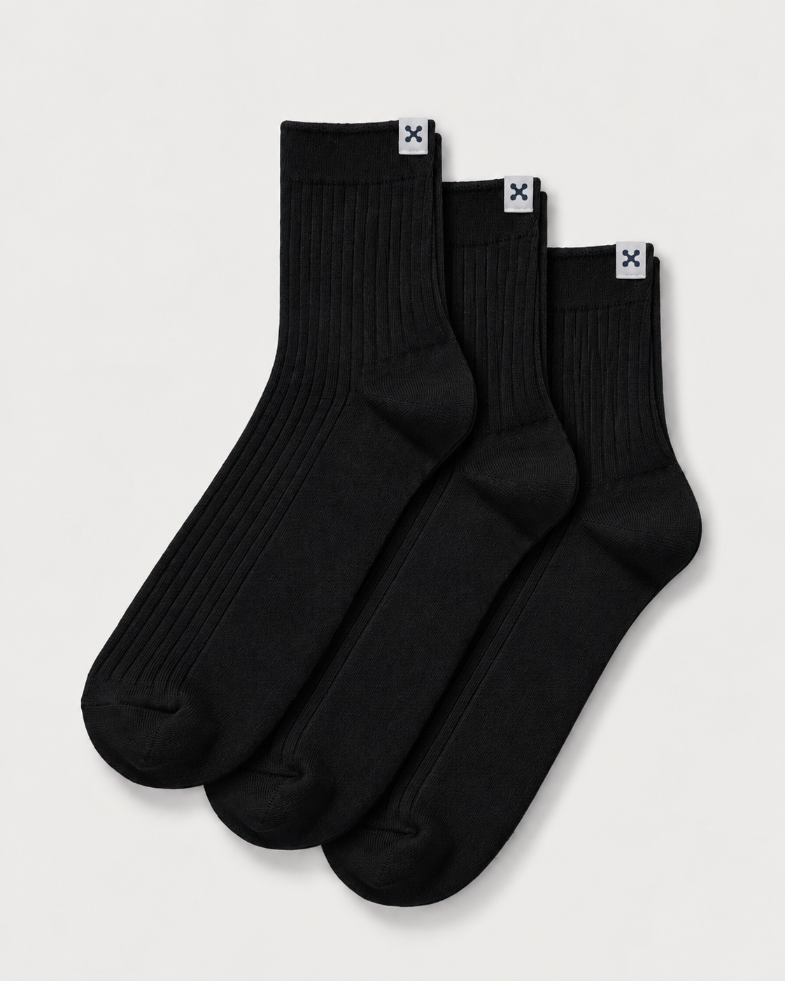 Everywear Refined Ankle Socks | Black 3-Pair Multipack