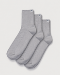 Everywear Refined Ankle Socks | Gray 3-Pair Multipack