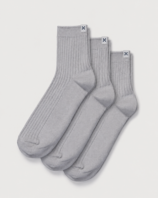 Everywear Refined Ankle Socks | Gray 3-Pair Multipack