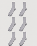 Everywear Refined Ankle Socks | Gray 6-Pair Multipack