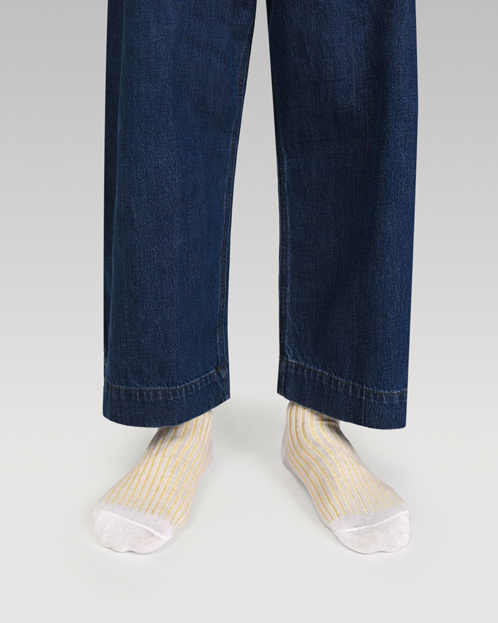 Everywear Refined Ankle Socks | WHITE x YELLOW