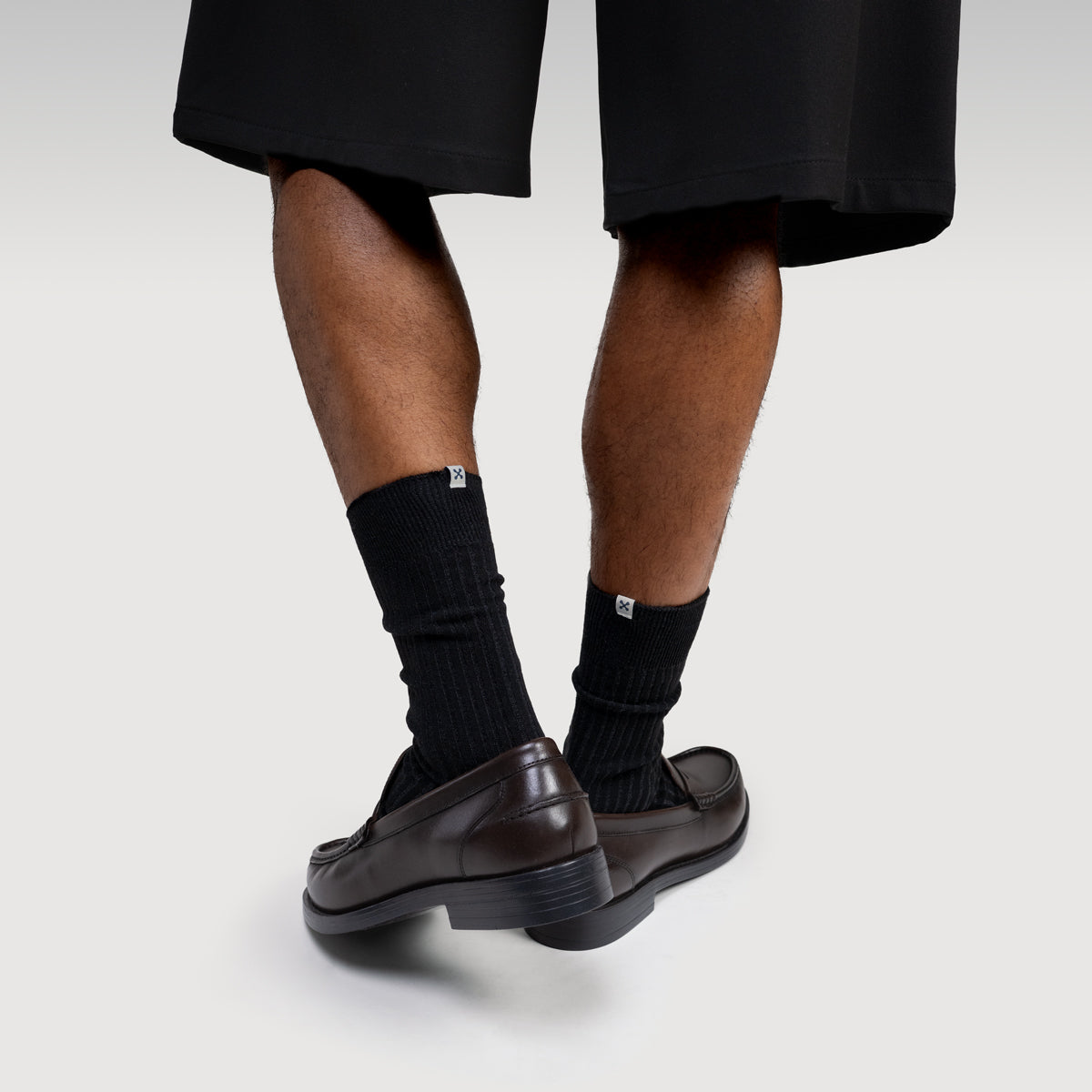 Everywear Refined Crew Socks | BLACK x GRAY