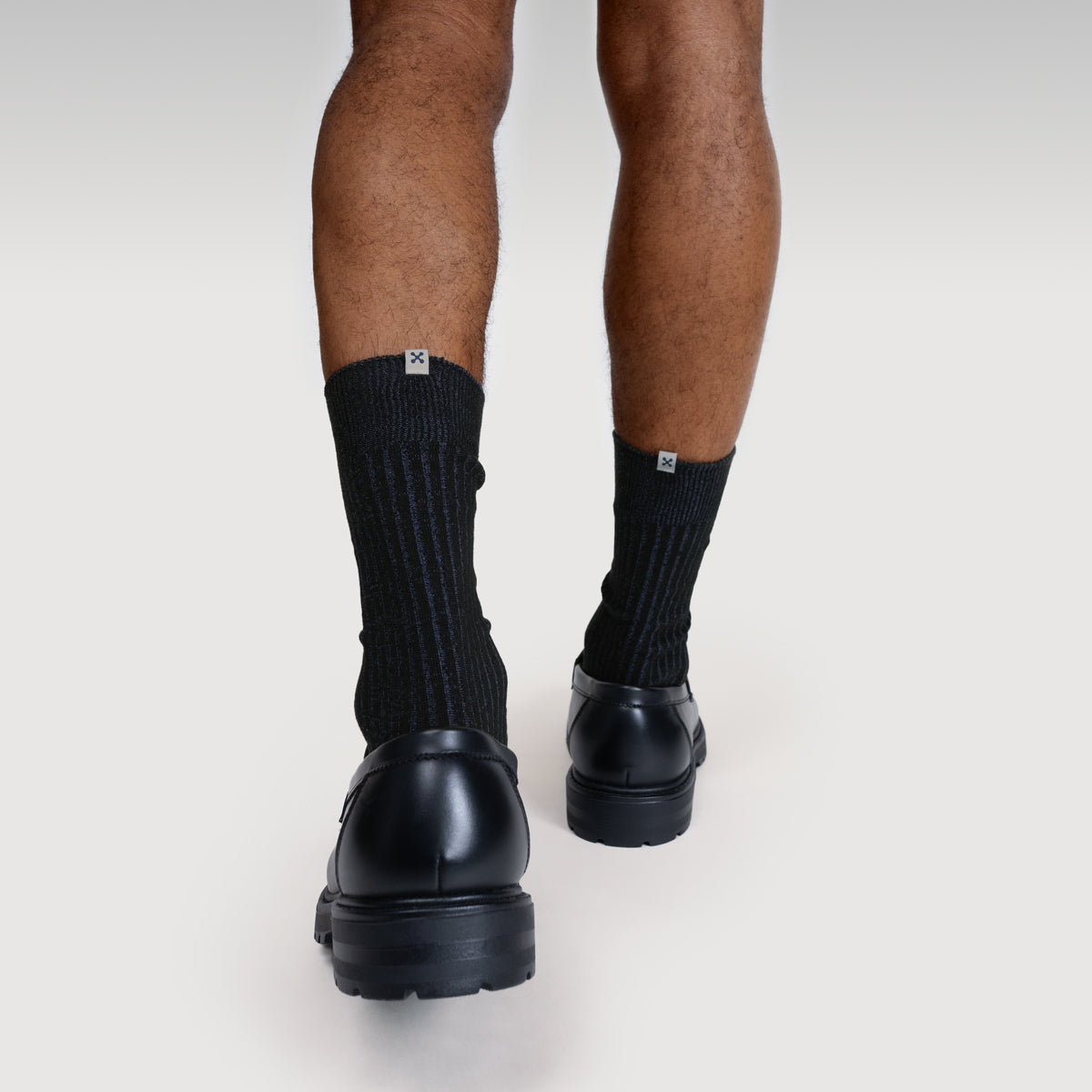 Everywear Refined Crew Socks | BLACK x NAVY