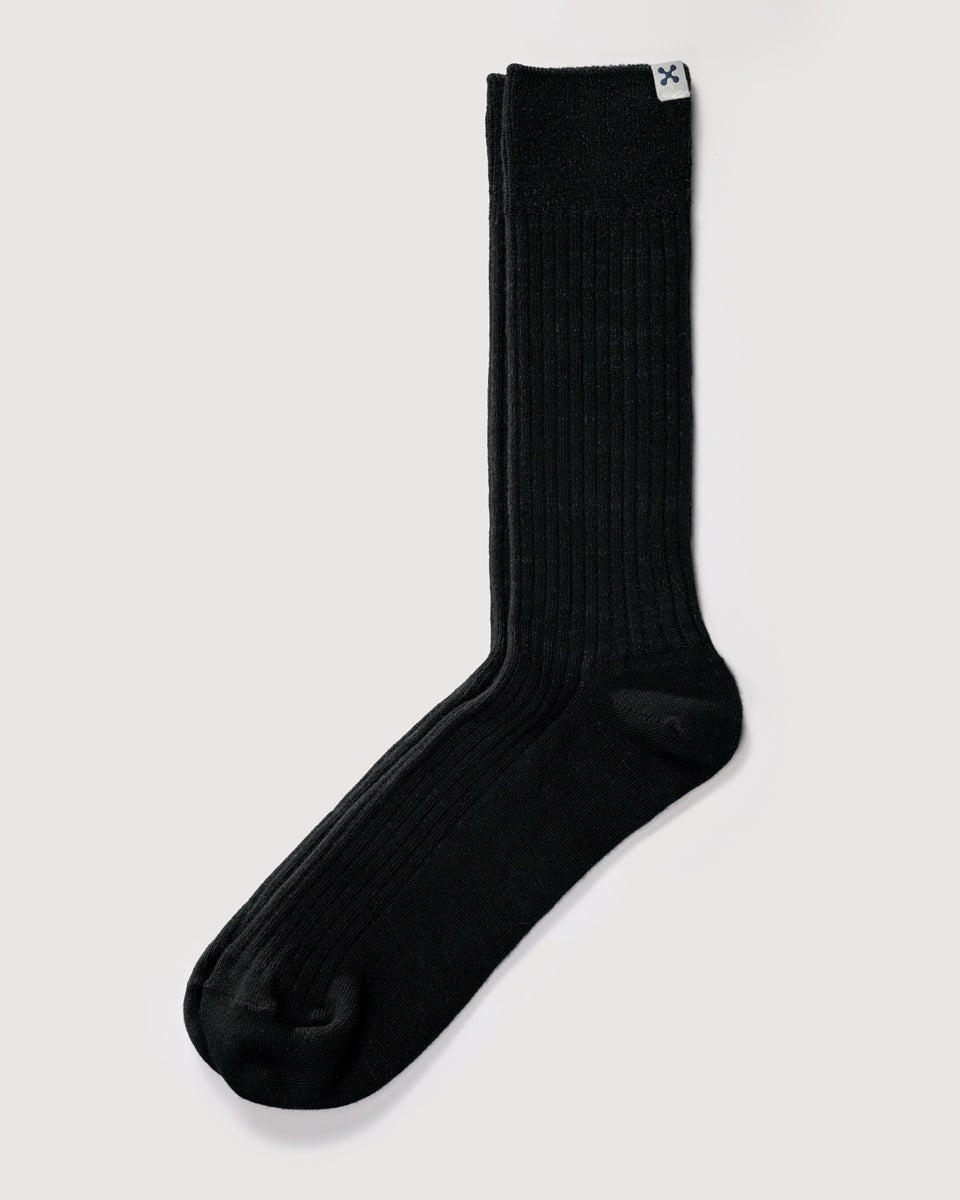 Everywear Refined Crew Socks | BLACK x GRAY