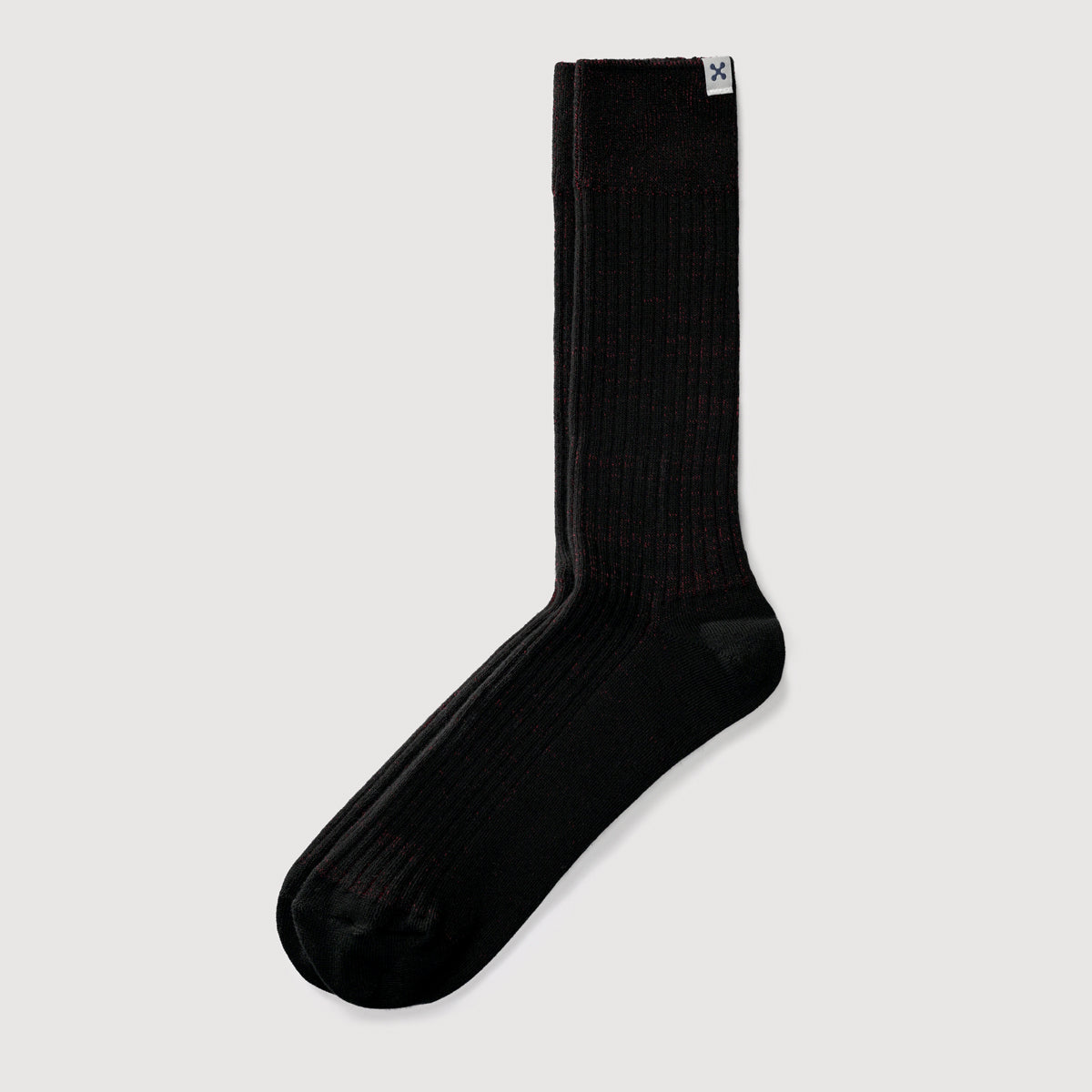 Everywear Refined Crew Socks | BLACK x RED