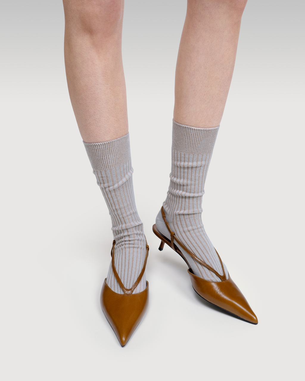 Everywear Refined Crew Socks | GRAY x BEIGE