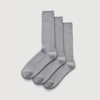Everywear Refined Crew Socks | Gray 3-Pair Multipack