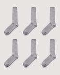Everywear Refined Crew Socks | Gray 6-Pair Multipack