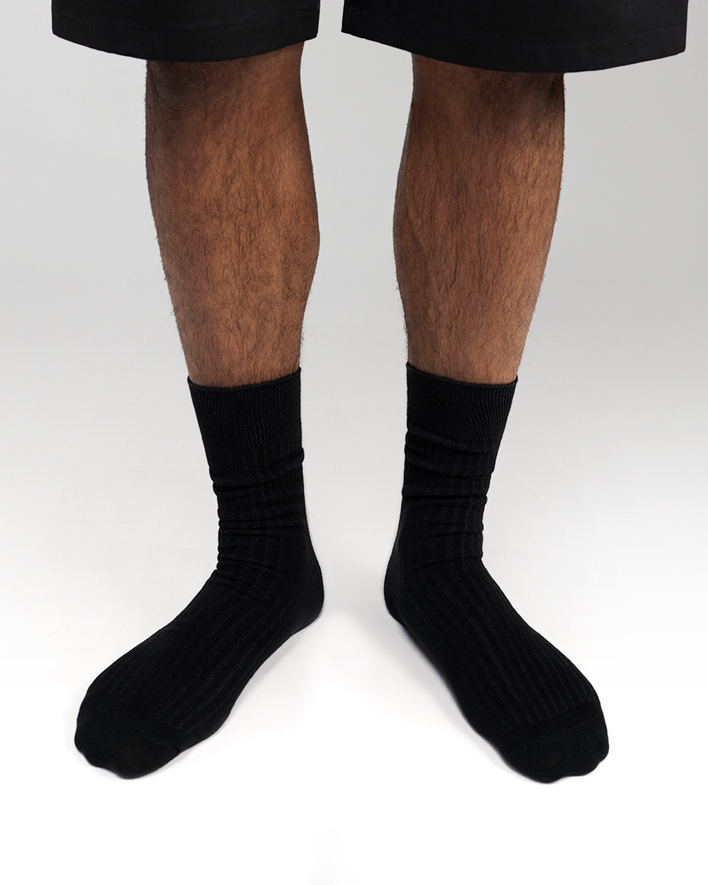 Everywear Refined Crew Socks | BLACK