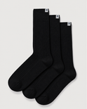 Everywear Refined Crew Socks | Black 3-Pair Multipack