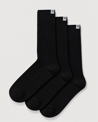 Everywear Refined Crew Socks | Black 3-Pair Multipack