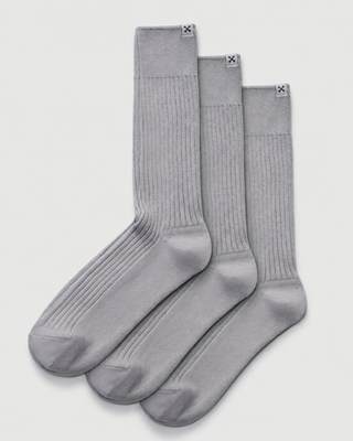 Everywear Refined Crew Socks | Gray 3-Pair Multipack