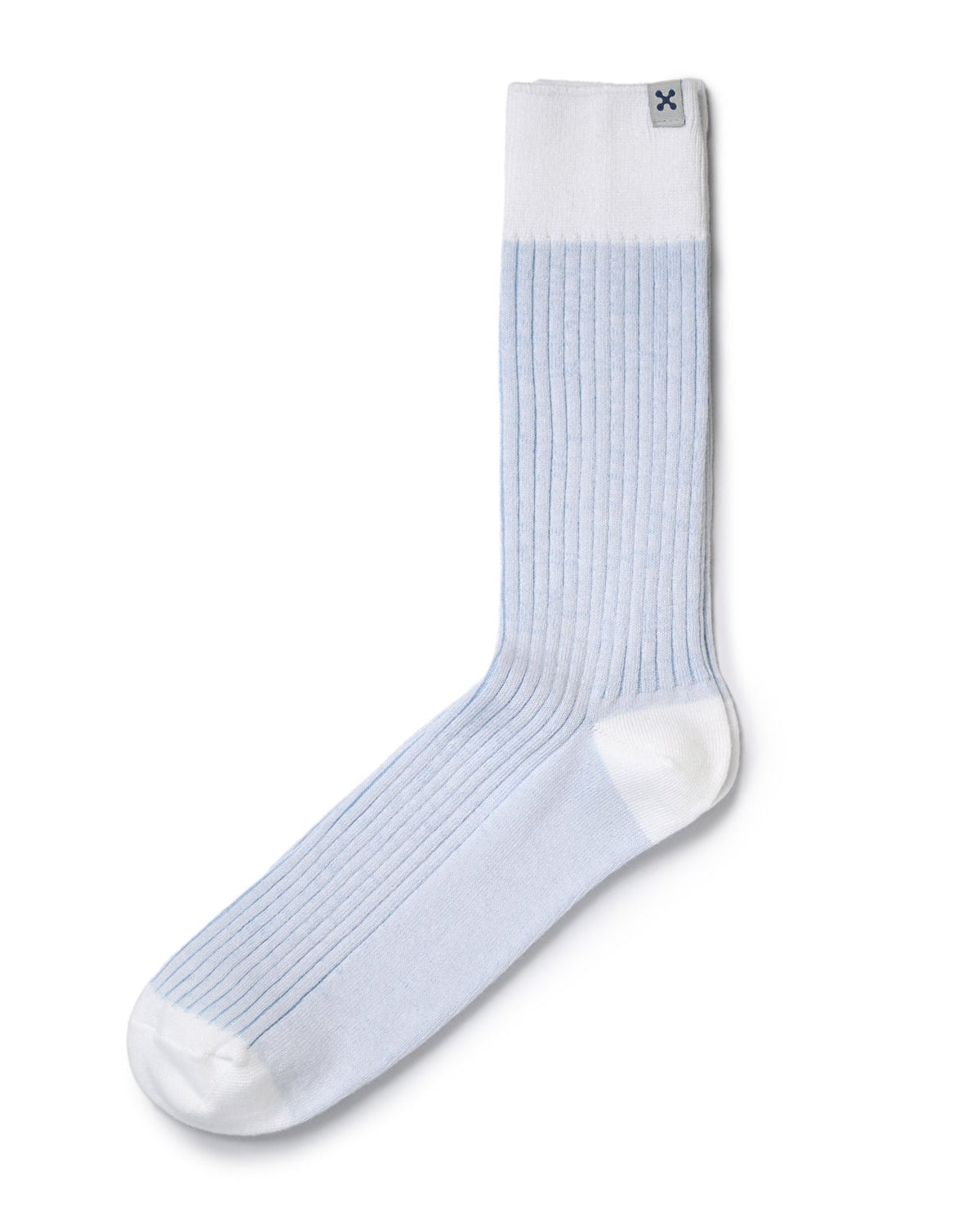 Everywear Refined Crew Socks | WHITE x BLUE