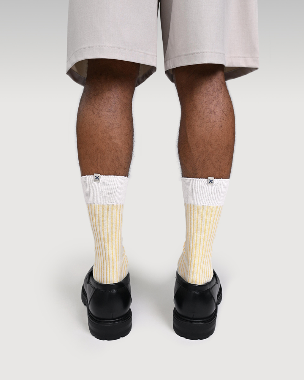 Everywear Refined Crew Socks | WHITE Two-tone Combo 3 Pairs
