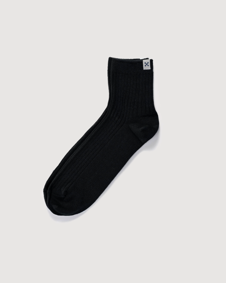 Everywear Refined Ankle Socks | BLACK