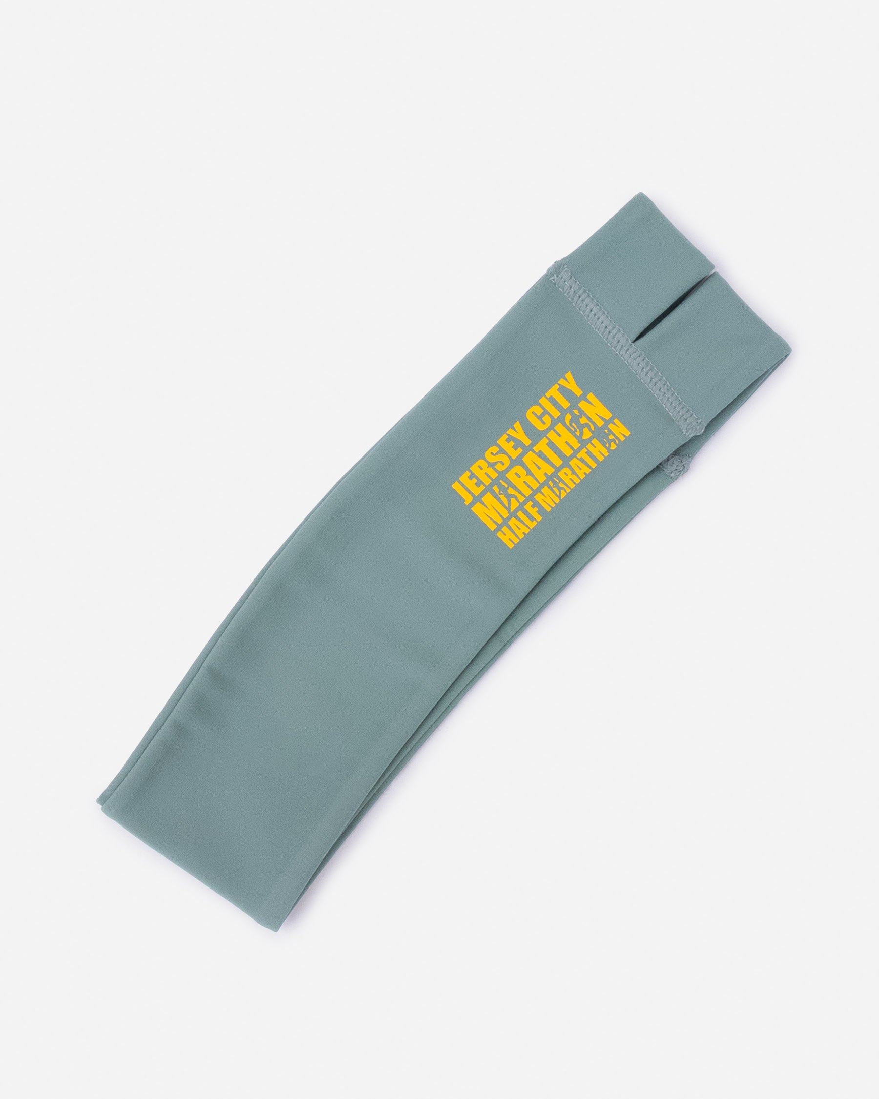 Reflective Performance Headband – Jersey City Marathon Edition 2026 – Pistachio
