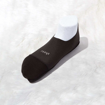 Cozy Fleece No Show Socks | BLACK